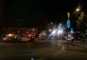 Pożar przy ul. Kościuszki
