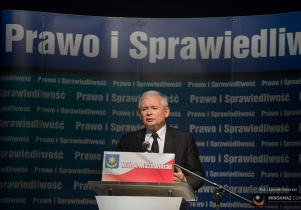 Jarosław Kaczyński w Mińsku Mazowieckim