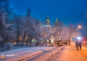Zimowy Park Miejski i Stary Rynek - galeria zdjęć