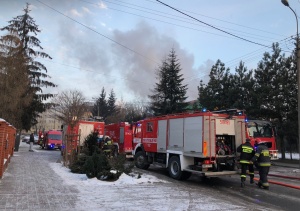Pożar na ul. Daszyńskiego