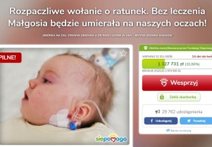 Dajmy szansę na życie Małgosi