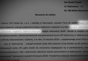 UPC trzymało swój sprzęt w lokalu pod wanną emeryta. Teraz wzywa go do zapłaty ponad 400 tys. zł