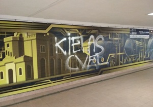 Kto zdewastował mural?