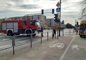 Śmigłowiec LPR na ul. Warszawskiej