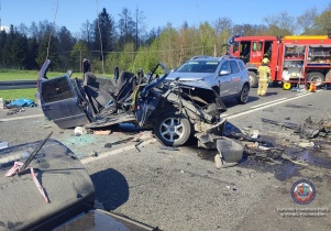 Poważne wypadki drogowe na terenie Powiatu Mińskiego. Policja apeluje o ostrożną jazdę