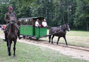 Otwarcie parku i tramwaju konnego w Mrozach