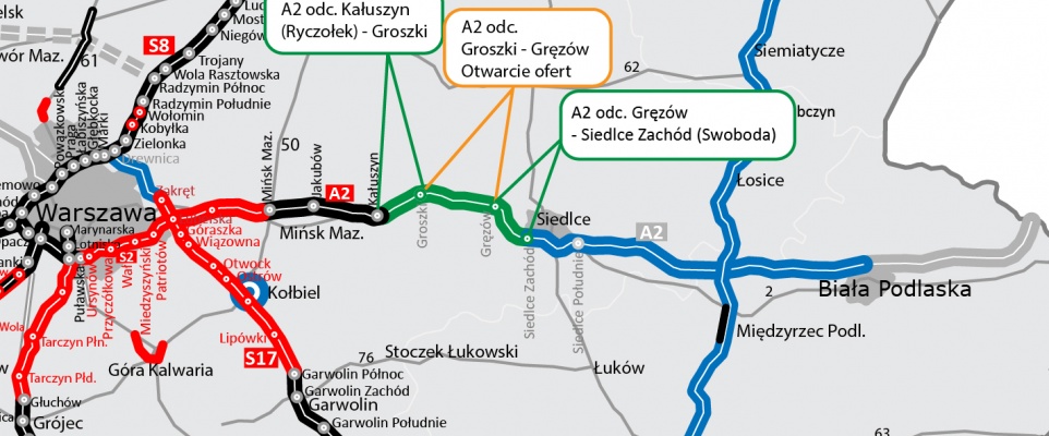 Budowa A2 z Mińska Maz. do Siedlec. Chińczycy z najtańsza ofertą