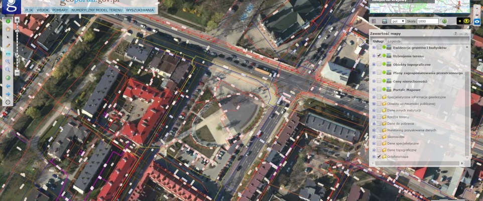 Mińsk w wysokiej rozdzielczości na ortofotomapie