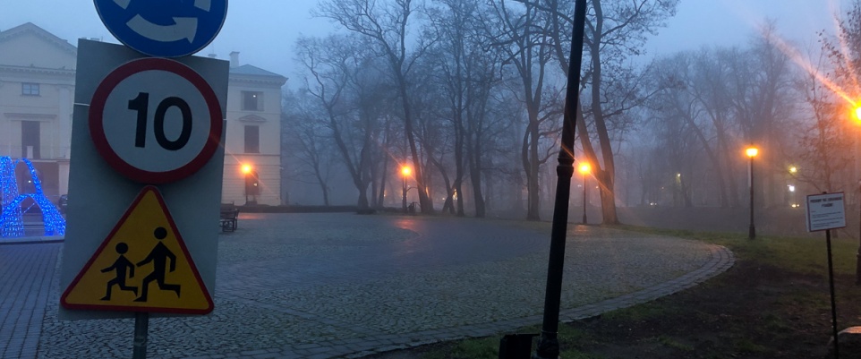 Pechowy rajd przed pałacem