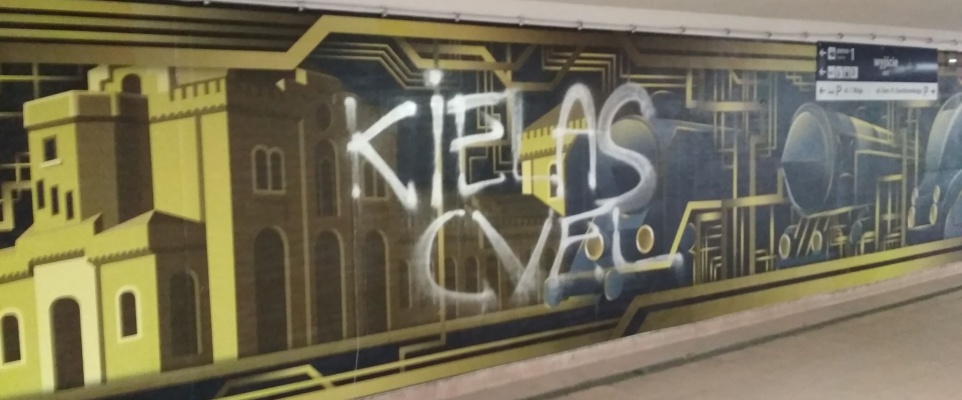 Kto zdewastował mural?