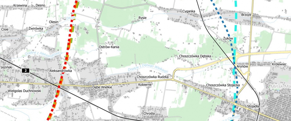 Obwodnica Aglomeracji Warszawskiej obok Mińska Mazowieckiego?