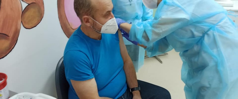 Szczepienia przeciw COVID-19 w mińskim szpitalu
