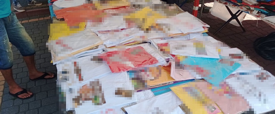 Podrabiana odzież o wartości ponad 75 tys. zł. zabezpieczona przez policjantów