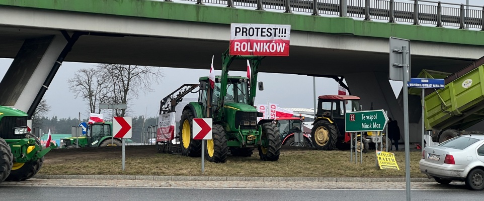 Kolejny protest rolników