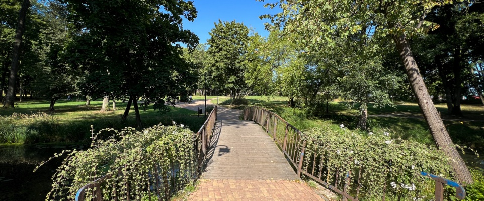 Nowe kładki w parku