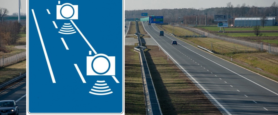 Odcinkowy pomiar prędkości na A2 koło Mińska