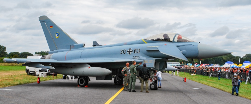 Niemieckie Eurofightery nad Mińskiem